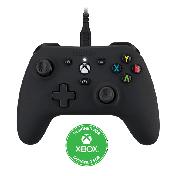 Nacon Evol-X Pro Wired Controller Officially Licensed for Xbox Series X|S, Xbox One, and PC - Mappable Back Buttons -Dual Vibration Motors -3.5mm Audio Jack - Soft-Touch Black