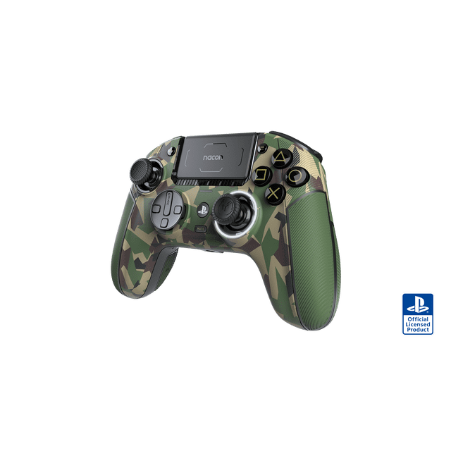 Nacon Revolution 5 Pro Officially Licensed PlayStation Wireless Controller for PS5 / PS4 / PC - Hall Effect, Trigger Stops, Map Buttons - Field Camo