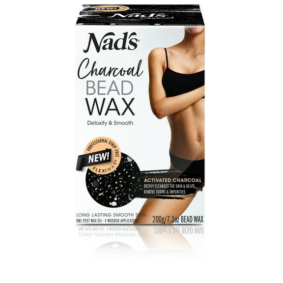Nad's Charcoal Bead Hard Wax for Full Body Wax 200g/7.1oz