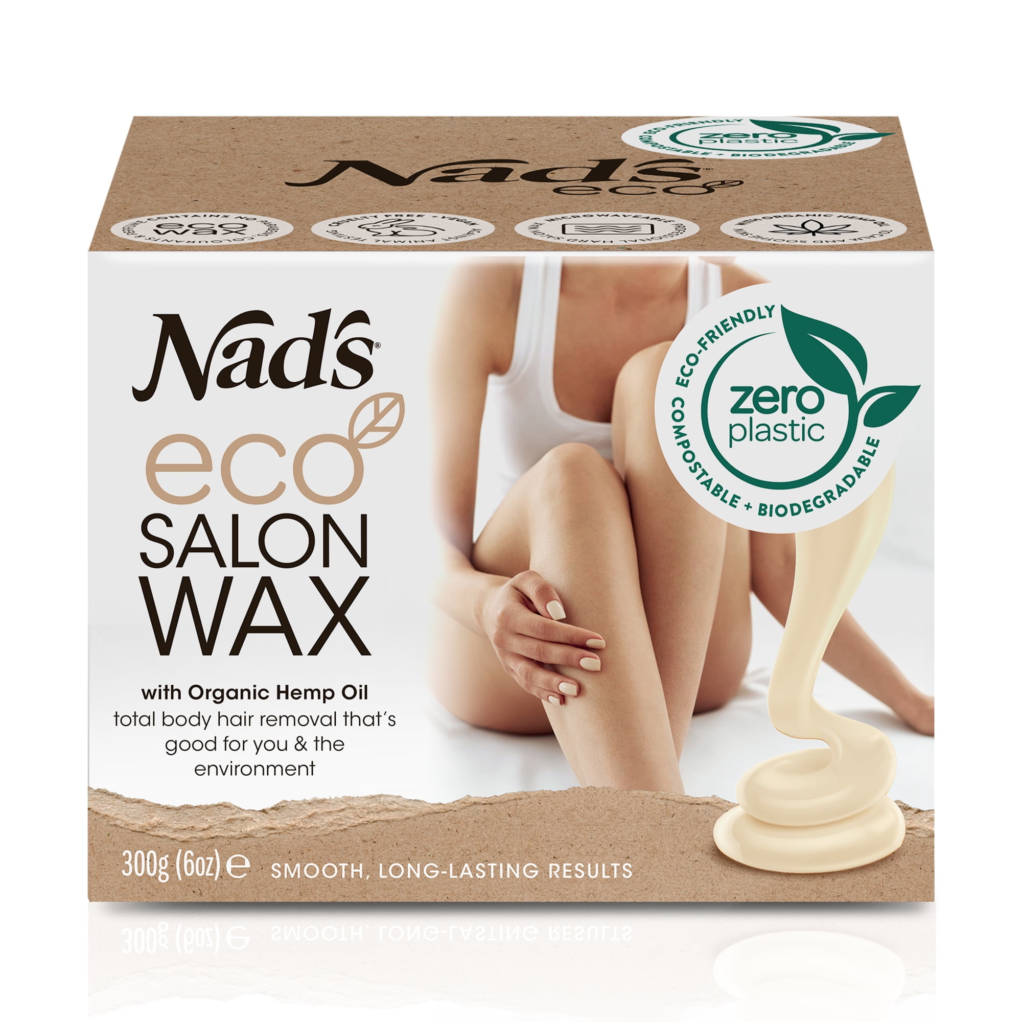 Nad's Eco Women's Salon Wax -Hard Wax for Body & Facial Hair