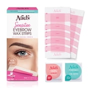 Nad's Eyebrow Wax Strips for easy Eyebrow Shaping, 6ct