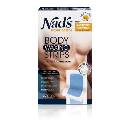 Nad's For Men Hair Removal Strips, 20 Ct