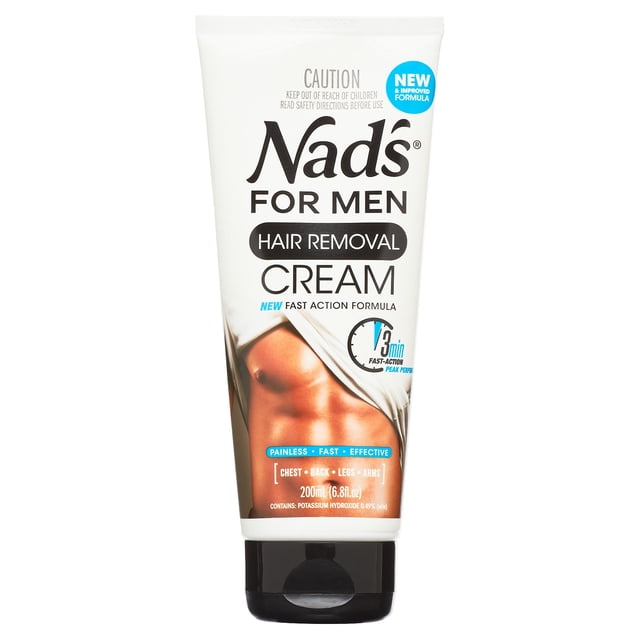 Nad's for Men Hair Removal Cream for Body, 6.8 oz