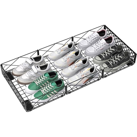 Nadamoo 5.4 In Low Profile Under Bed Storage, 36.6" Ultra Long Metal Underbed Organizer With 6