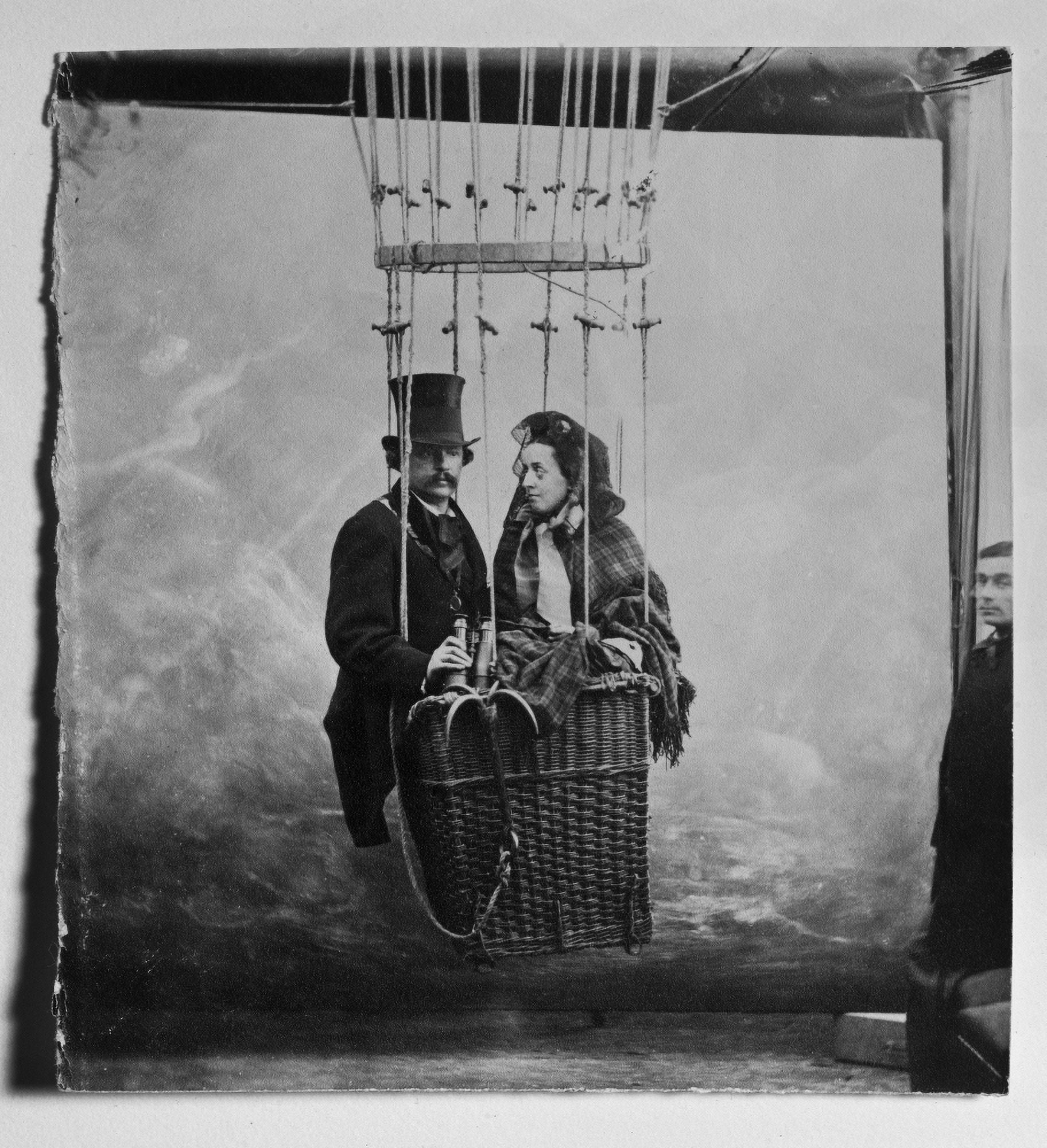 Nadar And His Wife In A Hot-Air Balloon Canvas Art - (18 x 24)