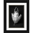 thumbnail image 1 of Naderi, Peyman 17x24 Black Ornate Wood Framed with Double Matting Museum Art Print Titled - Swan Lake, 1 of 4