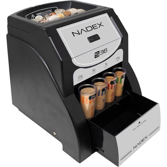 Nadex 36SE Automatic Change Sorter and Counter, Sorts up to 200 Pieces per Minute