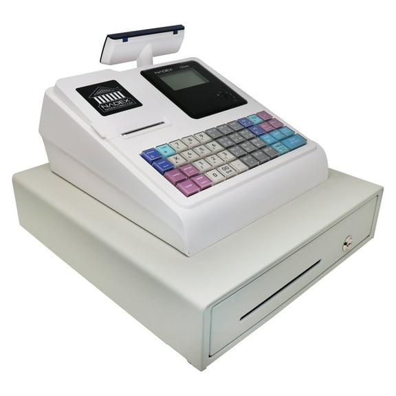 Nadex Coins CR360 Thermal-Print Electronic Cash Register (White), NXTE-1379