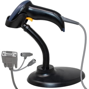Nadex Handheld Barcode Laser Scanner, USB Wired Bar Code Reader for POS Systems, Cash Registers and Inventory Management, Black