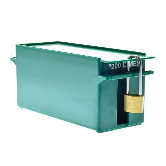 Nadex Coins Large Capacity Rolled Dimes Coin Storage Box, AEX1-1015