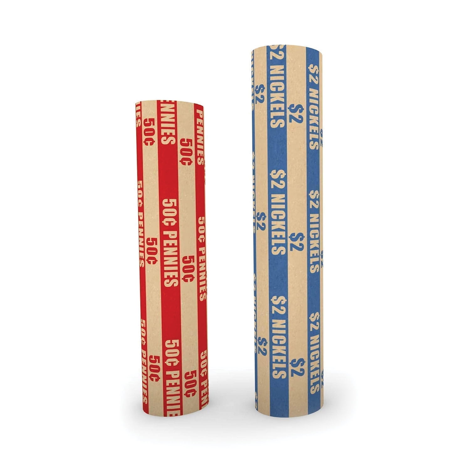 Nadex Coins NCS8-1046 1,000 Flat Standard Striped Coin Roll Wrappers for U.S. Coins