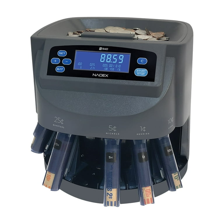 Nadex Coins S540 Business Grade Money Counter, Penny Coin Sorter