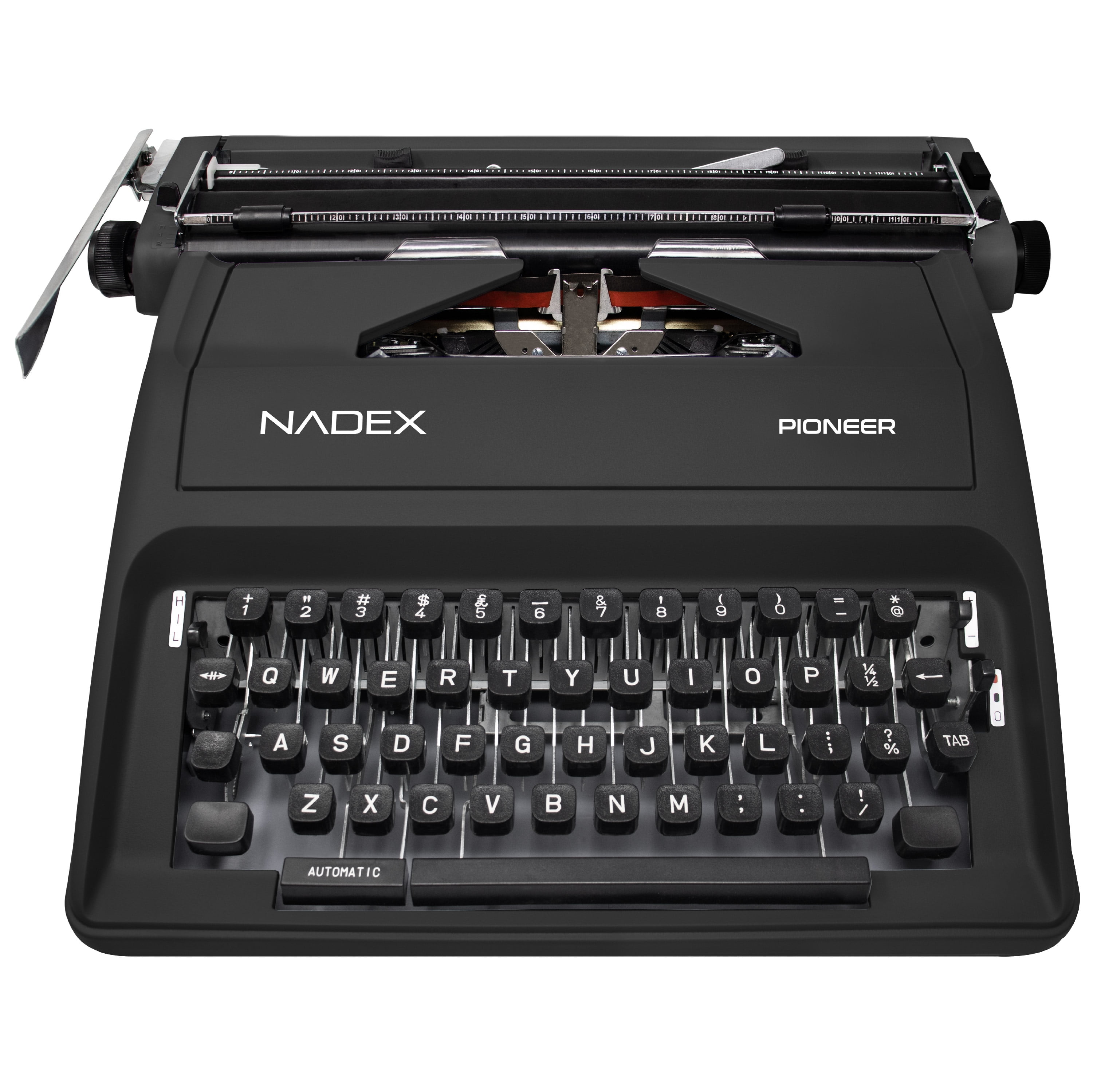 Nadex Coins Pioneer Manual Typewriter with Durable Travel Case
