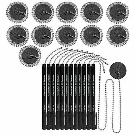 Nadex Counterfeit Pen and Ball Chain with Base, 12 Pen, 12 Base