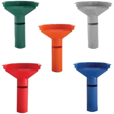 Nadex Easy Wrap 5-Coin Tube Set with 110 Coin Wrappers, Funnel-Shaped