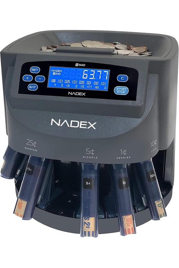 S540 Pro | Coin Counter, Sorter | Wrappers Sold Separately