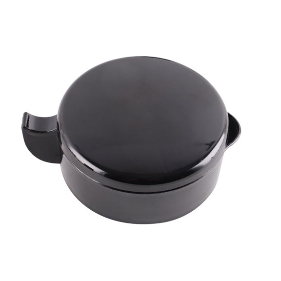 NUOLUX 1Pc Black Plastic Inkstone with Cover Traditional Calligraphy Accessory for Ink Use