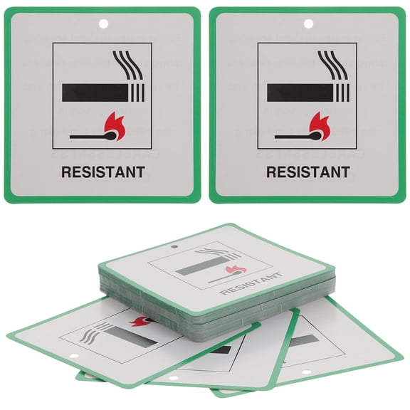 Furniture Fire Safety Labels in Assorted Colors for Decoration 50 Pcs Coated Paper