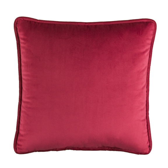 Nadine Red Velvet Square Pillow