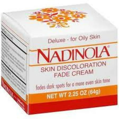 Nadinola Deluxe Skin Discoloration Fade Cream for Oily Skin, 2.25 oz