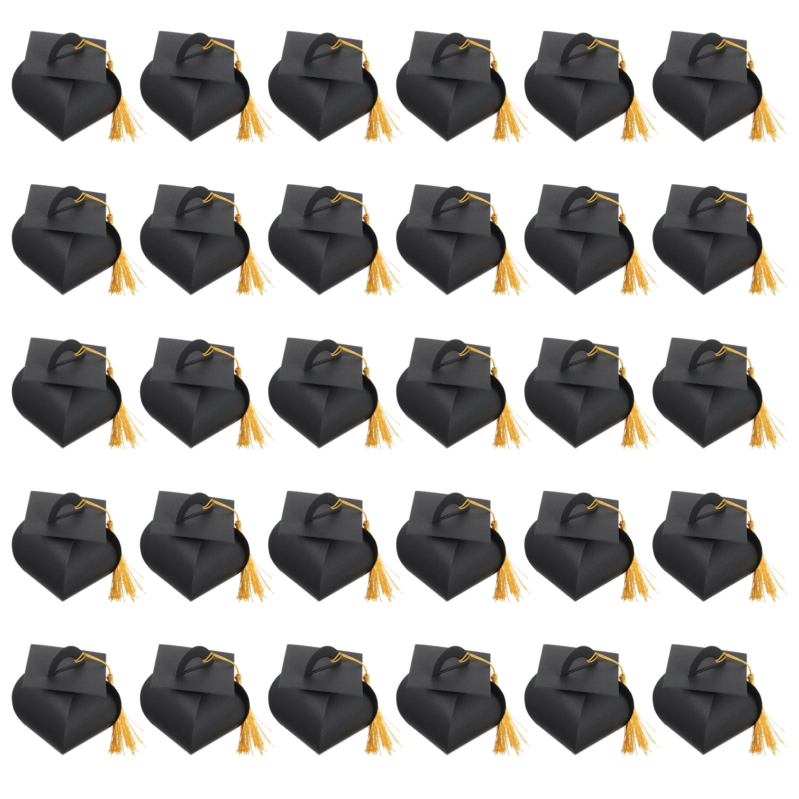Nadinraom Graduation Candy Box Graduation Party Favors Graduation Candy Boxes, Black, 50 Count
