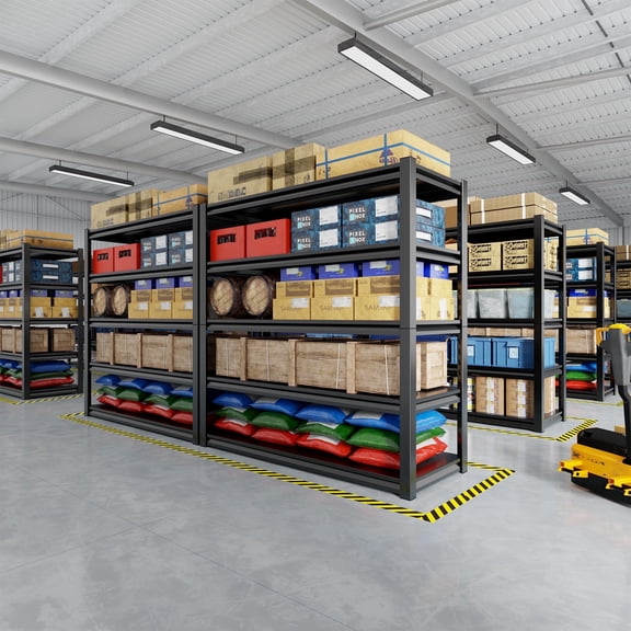 NadooLite 5 Tier Heavy Duty Steel Storage Rack,2500LBS Capacity Garage Shelving Unit,Garage Shelving,Adjustable Commercial Shelves 59"W x 20"D x 72"H