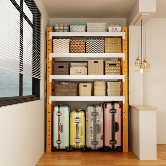 NadooLite 79" H Garage Shelving 2500 LBS 4 Tier Storage Shelves Adjustable Shelving Unit and Storage for Garage,Basement,41" W x 20" D x 79" H