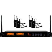 Nady DW-44 Quad Digital Wireless Lapel Microphone System - DW-44 LT
