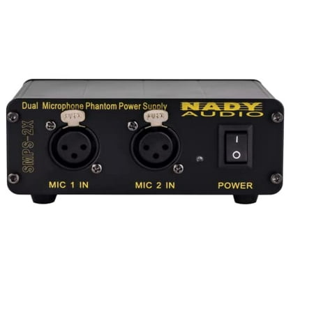 Nady SMPS-2X 2-Channel 48V Phantom Power Supply for Condenser Microphones