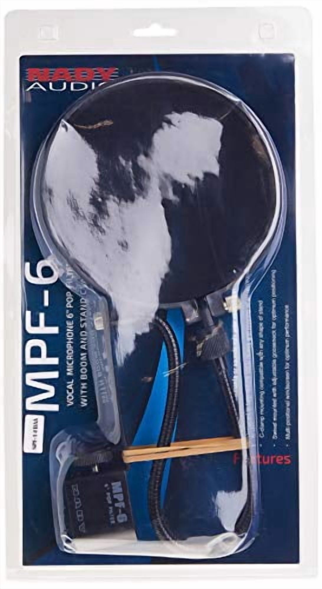 Mic pop filter w/boom and stand clamp