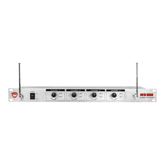 NADY U-41Q 2HT/2LT/O 4-Channel UHF Wireless Microphone System
