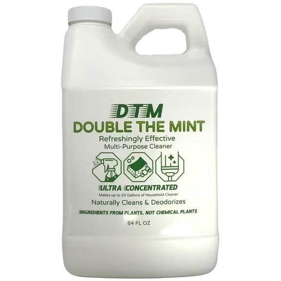 Naeterra Double the Mint Ultra Concentrated Multi-Purpose Cleaner 64oz All-Natural, Powerful & Refreshing Household Cleaning Solution Renders up to 24 Gallons of multi purpose cleaner