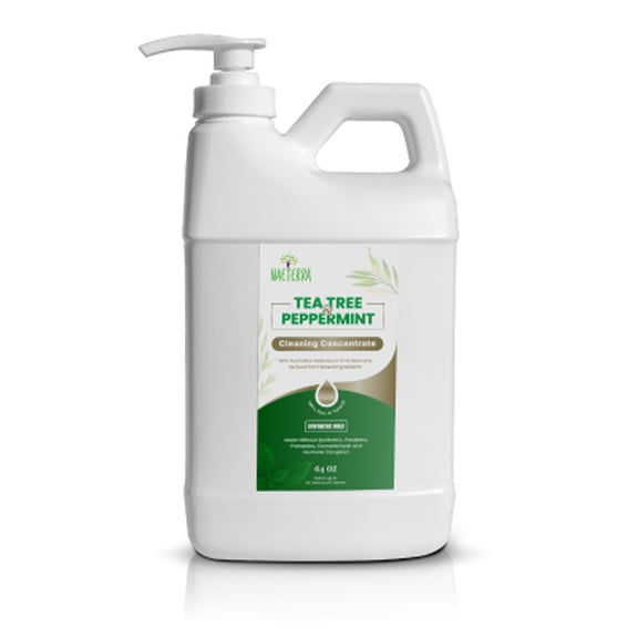 Naeterra Concentrate & Multi-Purpose Hard Surface Cleaner, Tea Tree & Peppermint, 64 oz