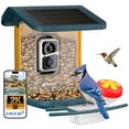 thumbnail image 1 of Nafnti 2K HD Smart Bird Feeder with Camera, 10000+ AI Bird Identification & Instant Alerts, Solar Bird Camera for 2.4GHz Wi-Fi, Weatherproof, Gift for Bird Watchers, Blue, 1 of 13