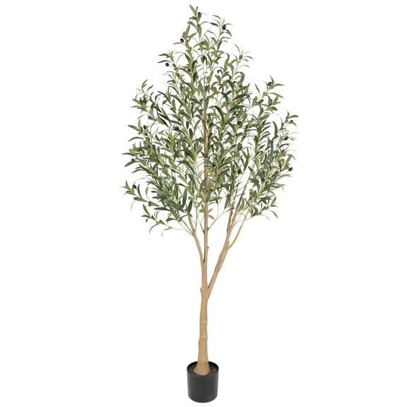 Nafresh 6FT Large and Fuller Style Artificial Olive Tree, Realistic Faux Olive Plant for Indoor Décor