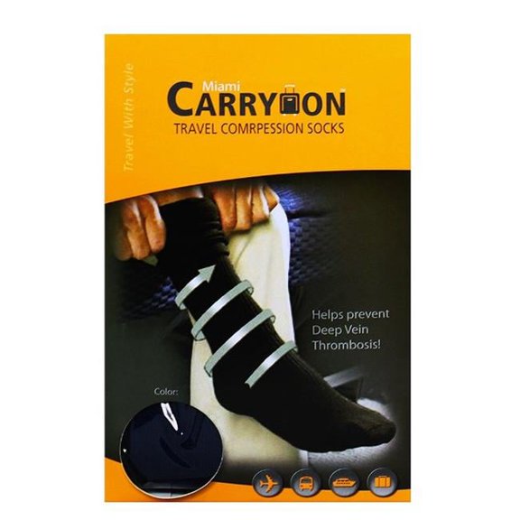 Naftali TLSC001BL DVD Flight Socks- 19.5 X 42 Cm. - Blue