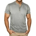 thumbnail image 1 of Nafuu Males T Shirts Solid Color Crew Neck Short Sleeve For Soft Breathable Everyday Tee Top Comfort Home Workout Shirts For Men, 1 of 7