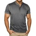 thumbnail image 1 of Nafuu Men T Shirts Solid Color Crew Neck Short Sleeve For Soft Breathable Everyday Comfort Fit Tee Top Versatile Home T Shirts For Man, 1 of 6