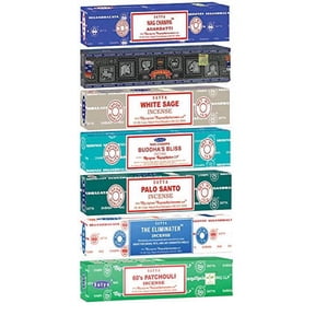 Nag Champa Incense Stick Packs - Assorted Fragrances - Hand Rolled & Non-Toxic - Perfect for Meditation and Relaxation - Home Fragrance Gift Pack - 15g, Set of 6 Aromas