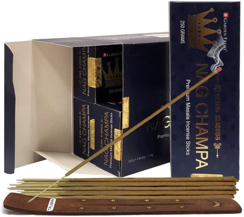 Nag Champa Incense Sticks 250G And Incense Stick Holder Bundle Insence