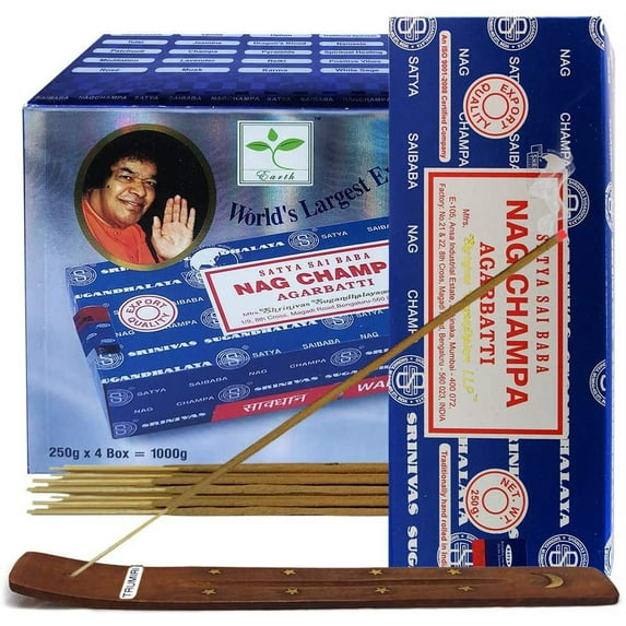 Nag Champa Incense Sticks And Incense Stick Holder Bundle Insence Insense Satya Incense