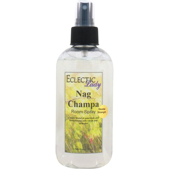 Nag Champa Room Spray by Eclectic Lady (Double Strength), 8 Ounces, Fragrant Aromatic Room Mist For Home, Room, Office