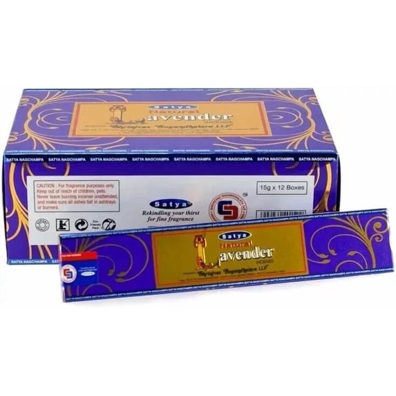 Nag Champa Satya Natural Lavender Incense 15G X 3 Boxes Full Box