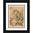 thumbnail image 1 of Nagamachi Chikuseki 11x14 Black Ornate Wood Framed Double Matted Museum Art Print Titled: Landscape (1798), 1 of 5