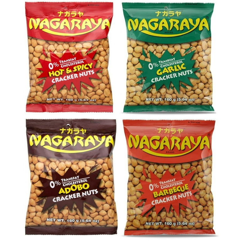 Nagaraya, Cracker Nuts, Variety Pack, Hot & Spicy, BBQ Nagaraya, Cracker Nuts, Variety Pack, Hot & Spicy, BBQ
