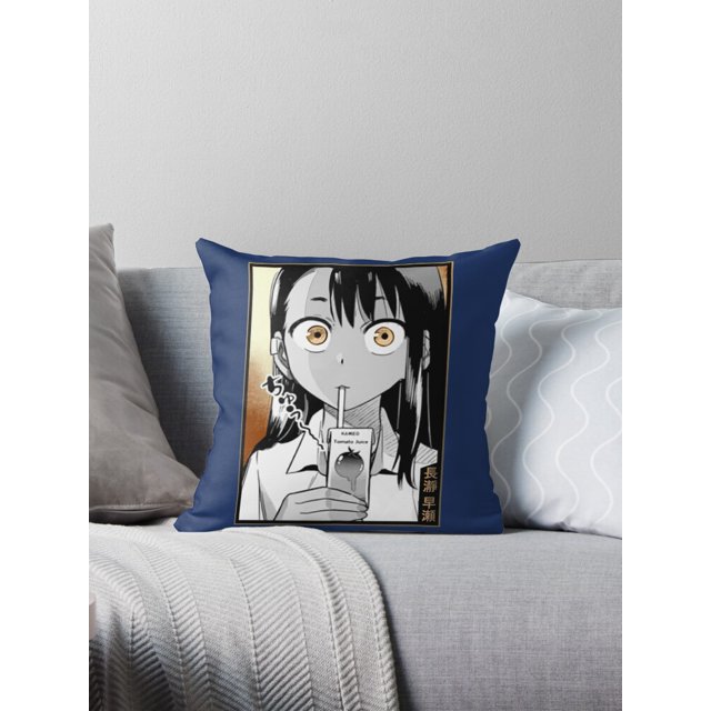 Nagatoro style Throw Pillow Covers Cases Cushion Cover Case Sofa 20x20