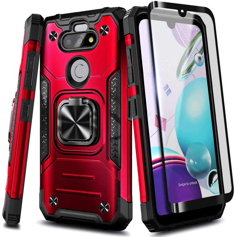 Nagebee Case for LG Phoenix 5 LG Aristo 5 K31 K31 Rebel L355DL Tribute Monarch LG K8X Fortune 3 Risio 4 with Tempered Glass Screen Protector