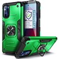 thumbnail image 1 of Nagebee Case for Motorola Moto G Stylus 2022 with Tempered Glass Screen Protector (Full Coverage), Full-Body Protective [Military-Grade] Magnetic Car Mount Ring Holder, Heavy-Duty Durable Case (Green), 1 of 7
