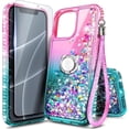 thumbnail image 1 of NGB SUPREMACY For iPhone 12/12 Pro Phone Case Screen Protector Ring Holder Wrist Strap Lanyard Shiny Sparkly Glitter iPhone 12/12 Pro Case Cover, 1 of 10