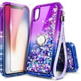 thumbnail image 1 of NGB SUPREMACY For iPhone X/XS Phone Case Screen Protector Ring Holder Wrist Strap Lanyard Shiny Sparkly Glitter iPhone X/XS Case Cover, 1 of 11